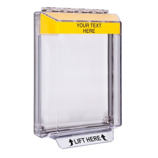 STI-14310CY STI Universal Stopper Low Profile Cover Enclosure Flush Back Box and Hood - Custom Label - Yellow - Non-Returnable STI-14310CY STI Universal Stopper Low Profile Cover Enclosure Flush Back Box and Hood - Custom Label - Yellow - Non-Returnable