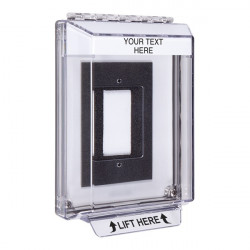 STI-14320CW STI Universal Stopper Low Profile Cover Enclosure Flush Back Box and Hood w/ Horn - Custom - White