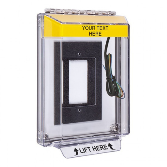 STI-14330CY STI Universal Stopper Low Profile Cover Enclosure Flush Back Box and Hood w/ Horn and Relay - Custom - Yellow