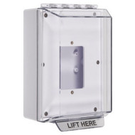 STI-14500NW STI Universal Stopper Low Profile w/out Horn Housing Enclosed Back Box Open Mounting Plate - No Included - White