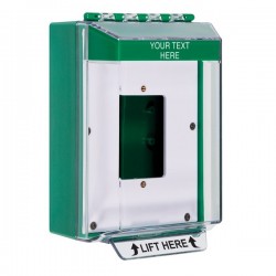 STI-14510CG STI Universal Stopper Low Profile Cover Back Box Open Mounting Plate and Hood - Custom - Green