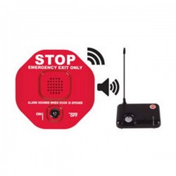[DISCONTINUED] STI-6400WIR4 STI Wireless Exit Stopper Multifunction Door Alarm with Receiver - Red