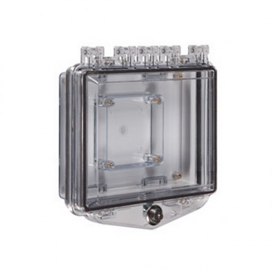 STI-7510B STI Polycarbonate Enclosure with Enclosed Back Box - Clear