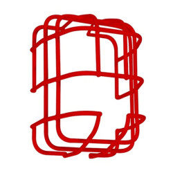 STI-9763-R STI Horn/Strobe Wall Mounted Wire Guard 6.2" H x 4.76" W x 4" D - Red