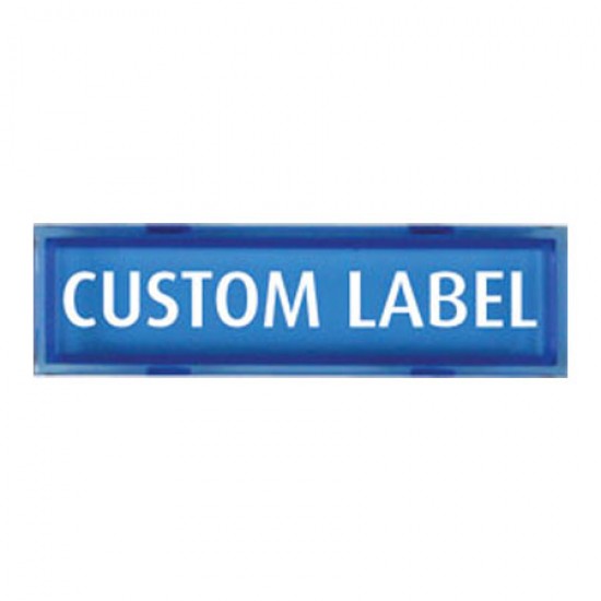 UB-1CL-B STI Custom Message Plate - Blue